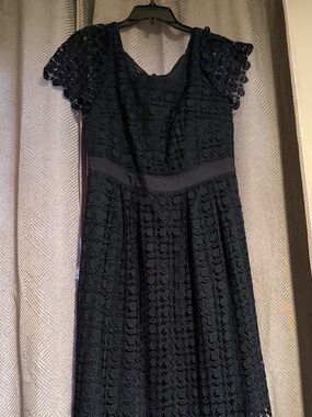 Talbots Navy Blue Lace Dress Size 8